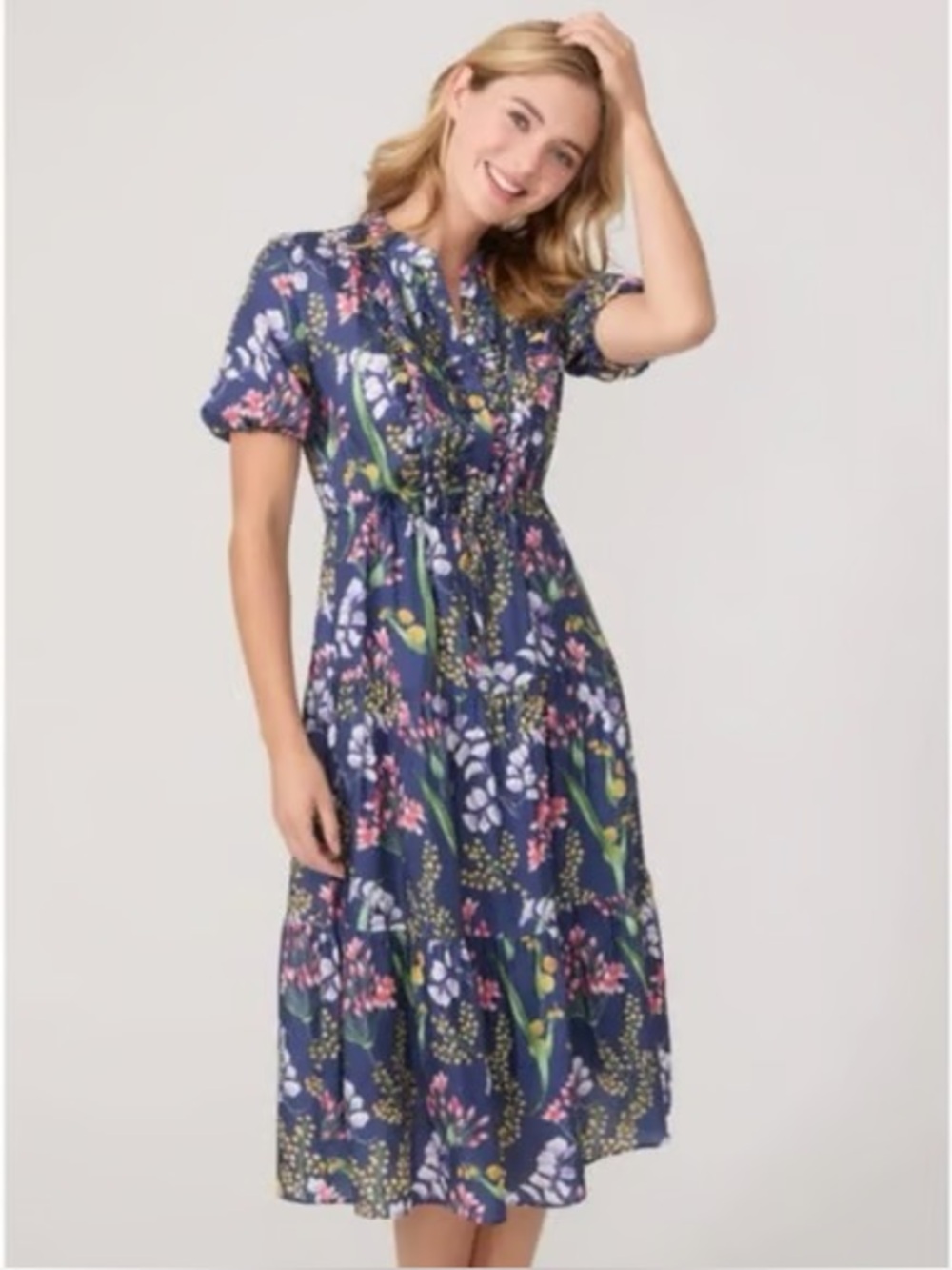 $35 XL J MCLAUGHLIN SILK BLEND DRESS